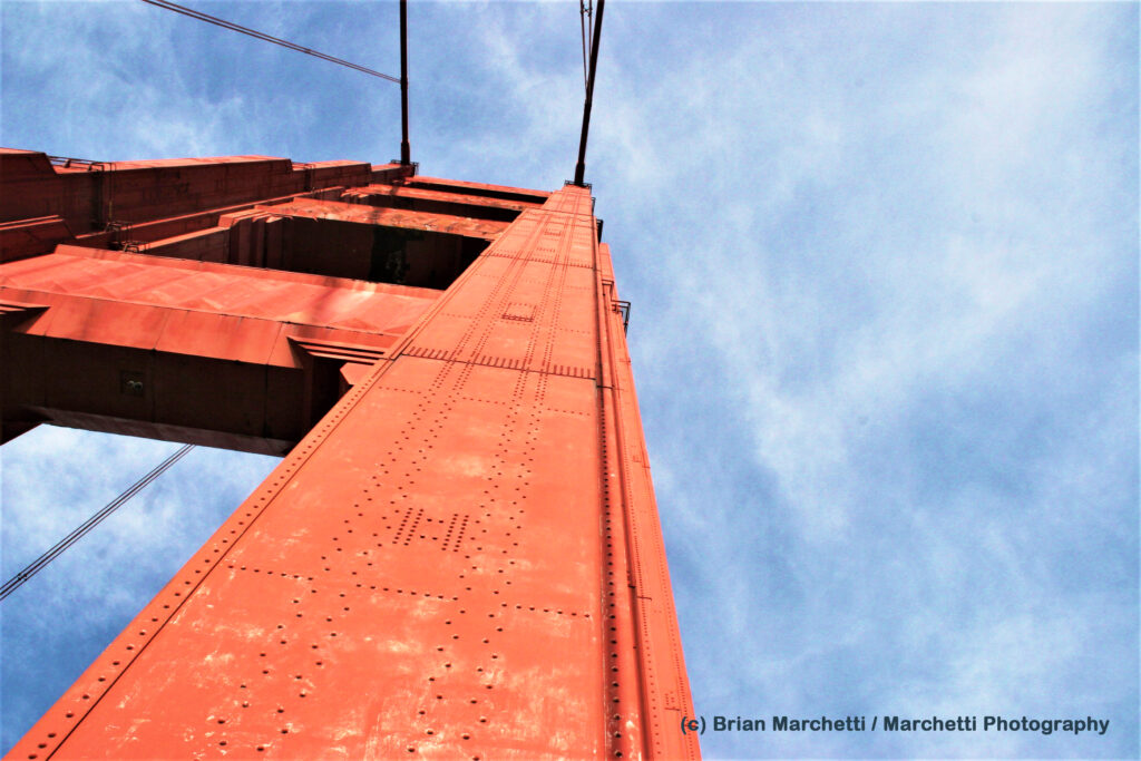 Golden gate bridge tower